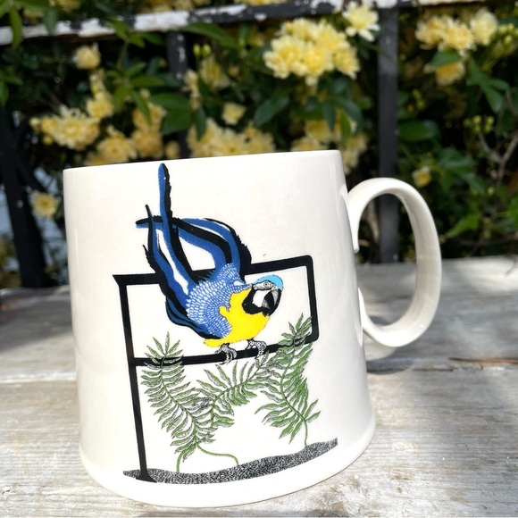 Anthropologie Parrot bird ceramic Mug - Picture 1 of 6
